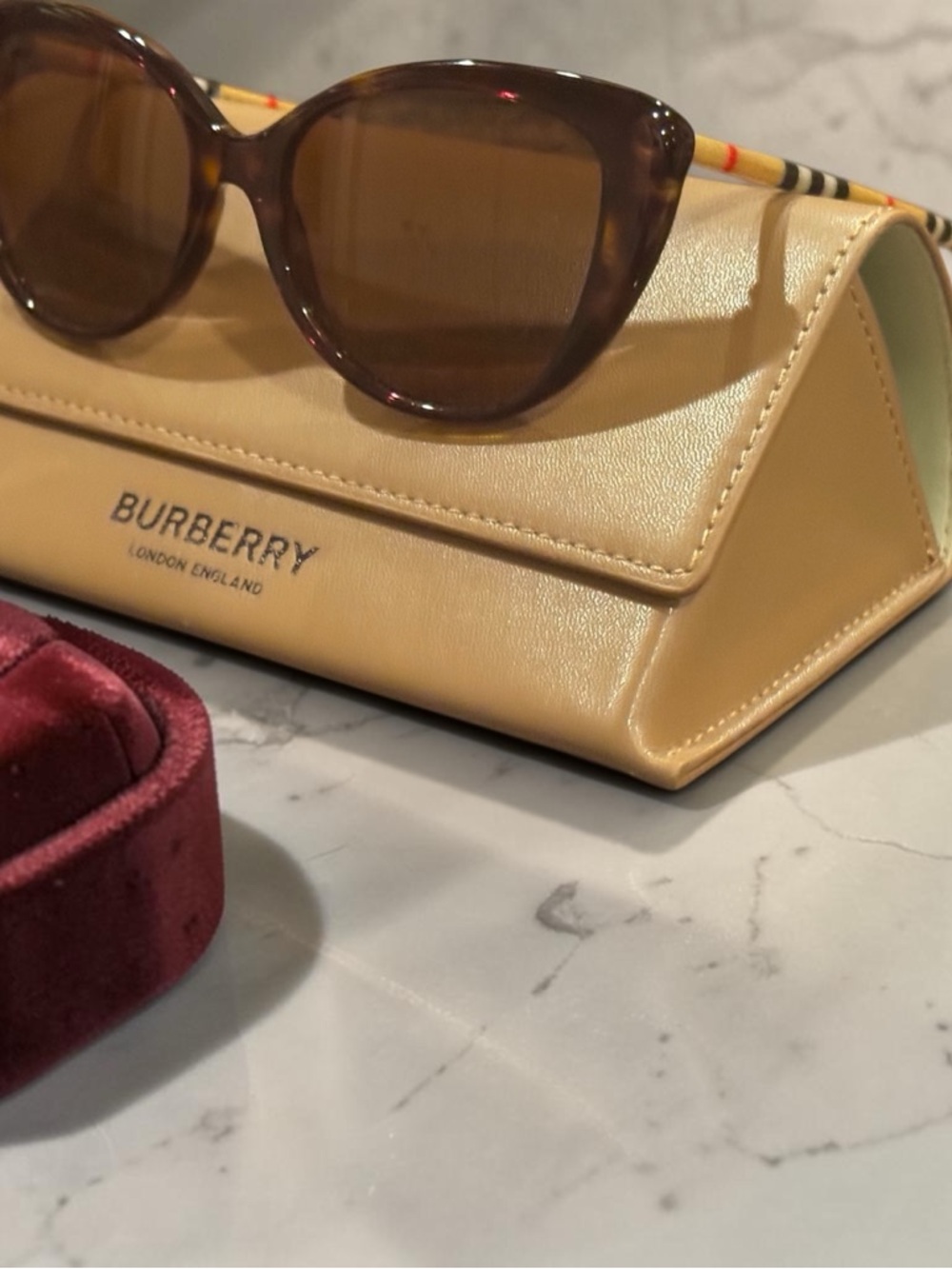 Burberry Oversized Cat Eye Sunglasses-54 mm